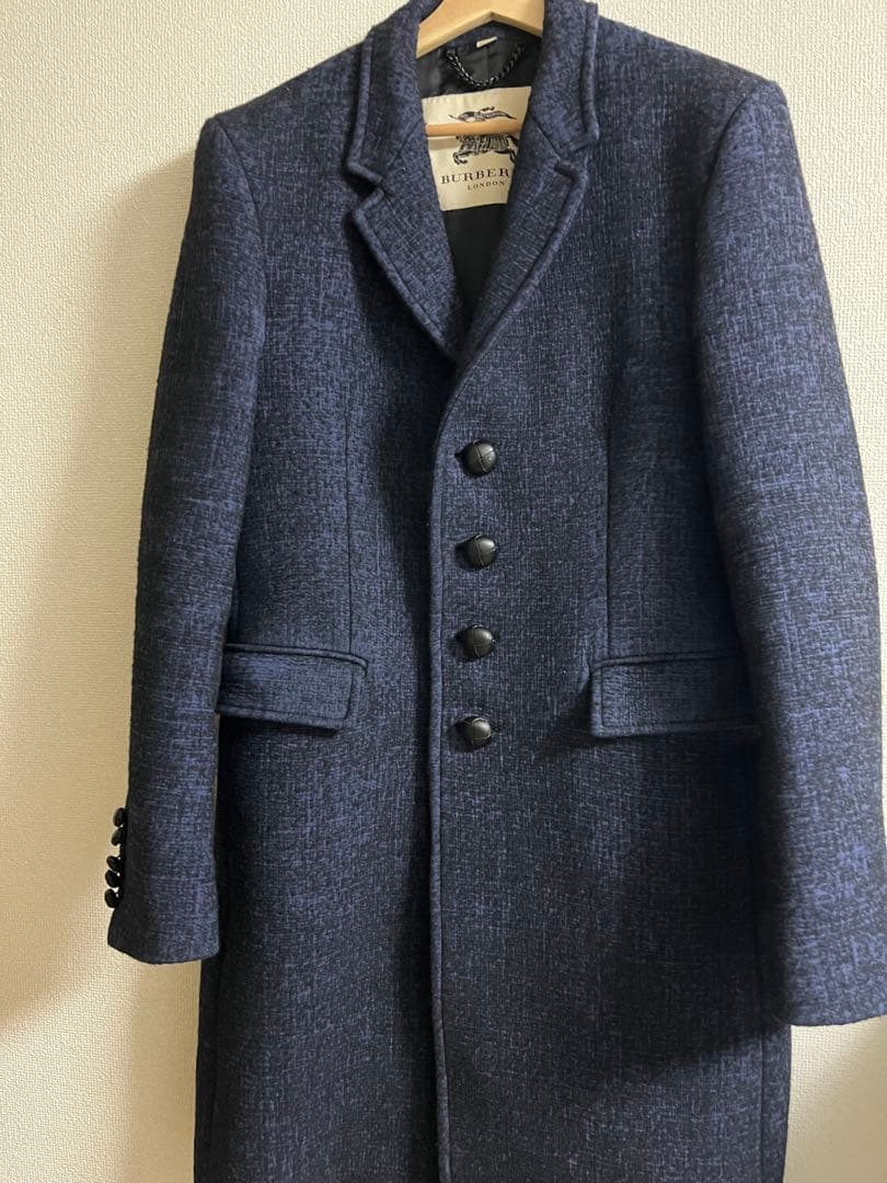 近代モデル Burberry バーバリー ダークブルー チェスターコート 近代モデル Burberry バーバリー ダークブルー チェスターコート 近代