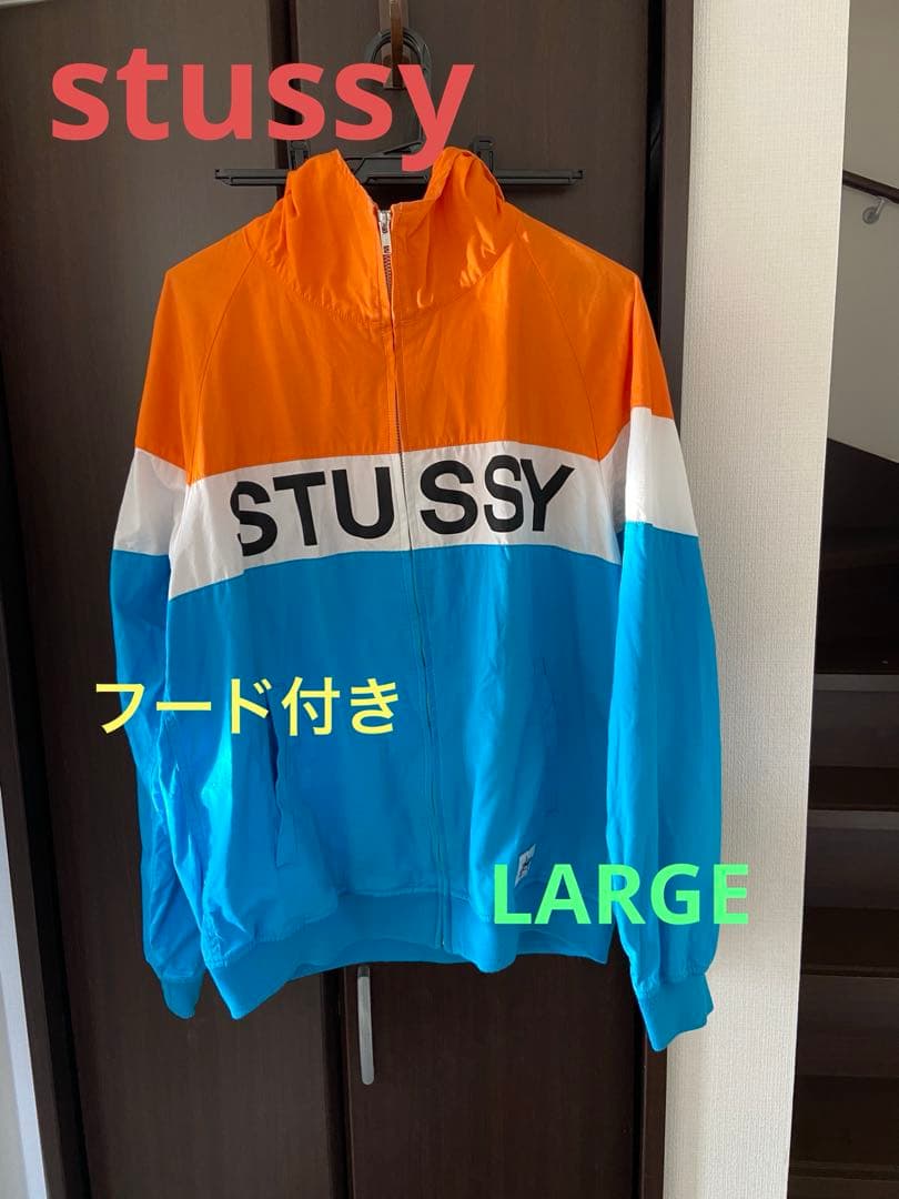 STUSSY コート フード付きSTUSSY フード付きモッズコートM 90s 00s