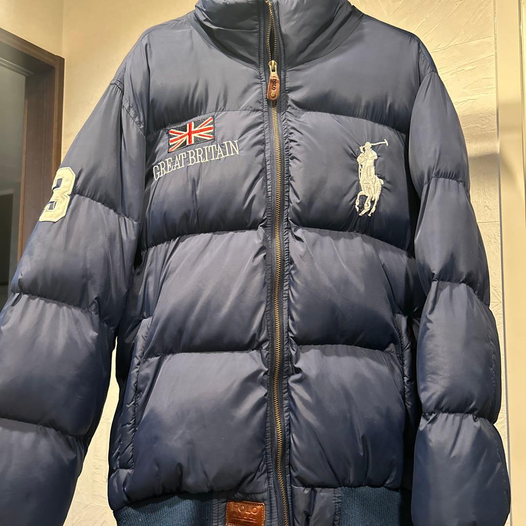 値下げ】Ralph Lauren ダウンジャケット 刺繍ロゴ バック - メルカリ