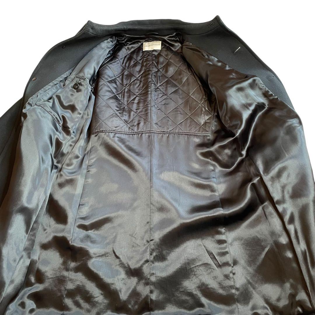 美品✨EMPORIO ARMANI ロングコート 黒 キルティング 卸売 通販