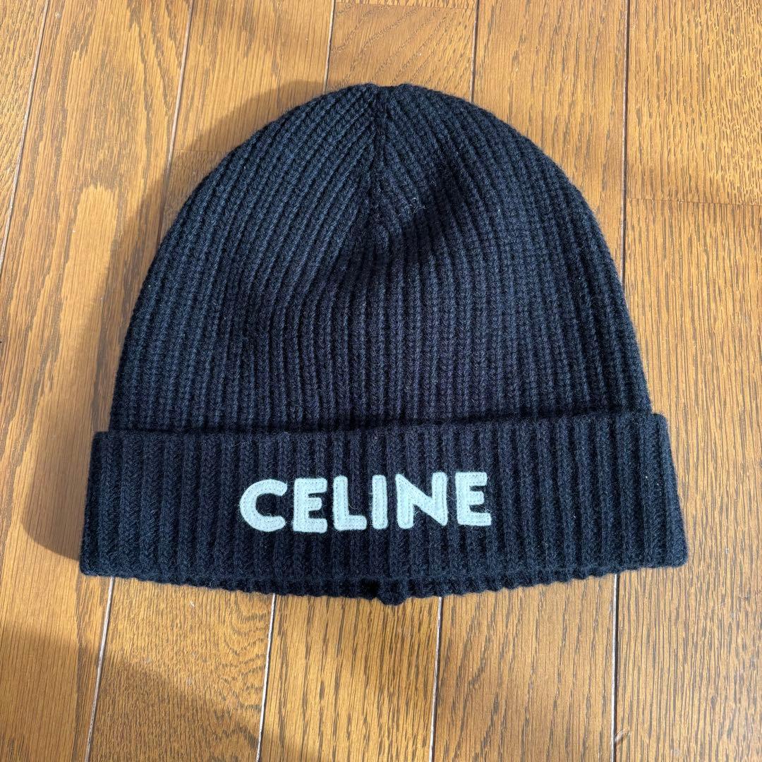 CELINE ニット帽 CELINE セリーヌ メンズ レディース ニット ワッチ ビーニー 帽