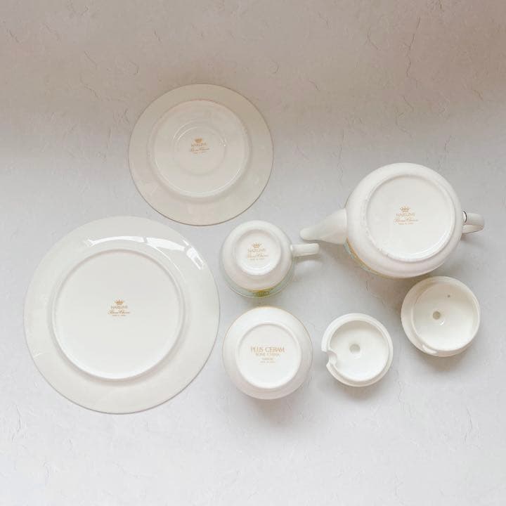 【新品/未使用】《ハンドメイド》ポーセラーツ/ティーセット