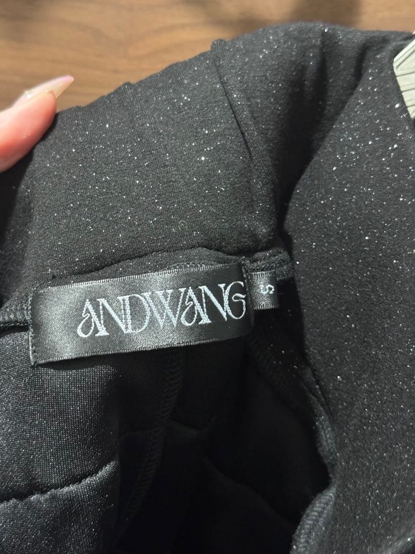 スカート ANDWANG Kirakirafrill culotte mini skirt