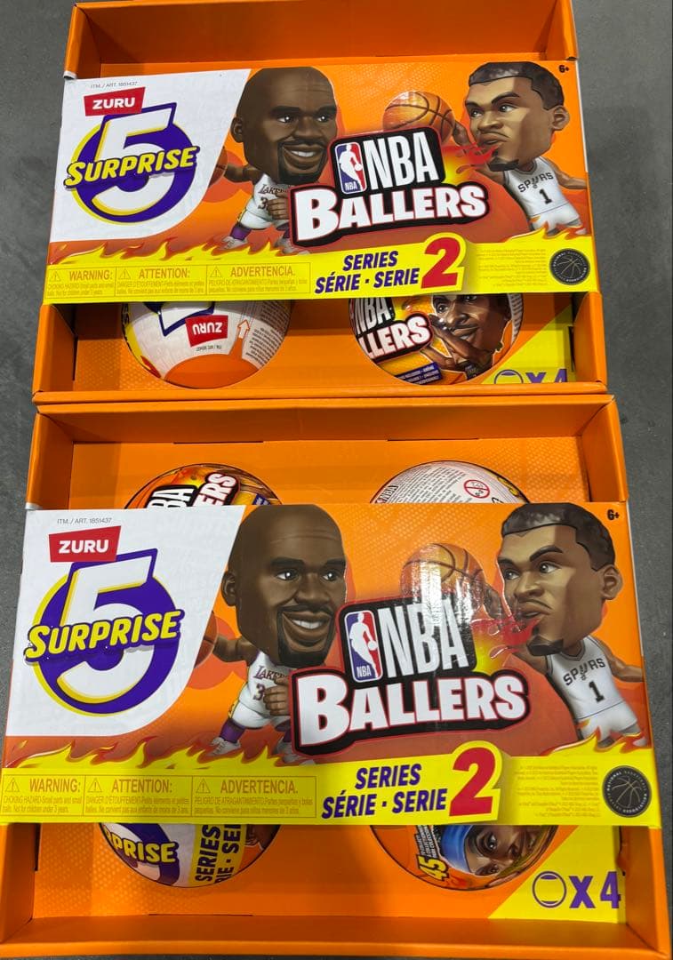 ZURU NBA Ballers Series 4個入り2セット 4-pack Zuru 5 Surprise NBA Ballers Series 2 Collectible Figure