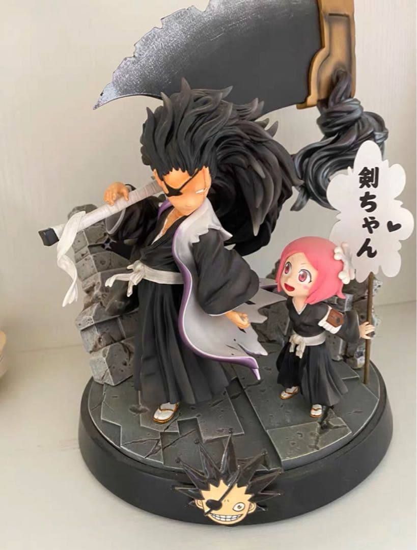 BLEACH 黒衣少年図 更木剣八 ガレージキット ガレキ スタチュー⑥