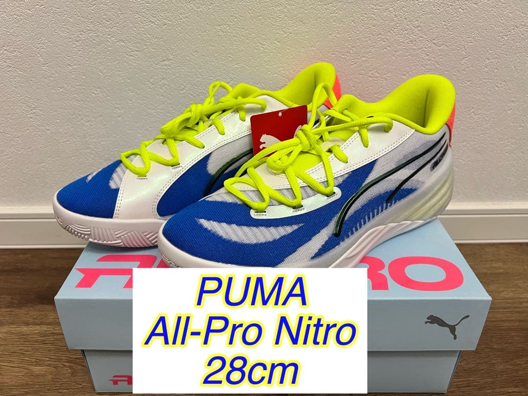シューズ(男性用) PUMA All-Pro Nitro 28cm Shop White Mens Puma All Pro Nitro Lace Up Basketball Shoes