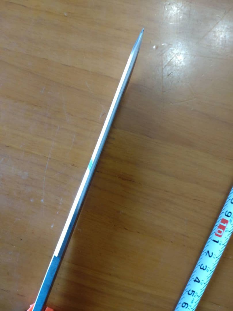 日本刀 残欠 切先部、刃長14.7cm合法サイズです 竹細工刀の