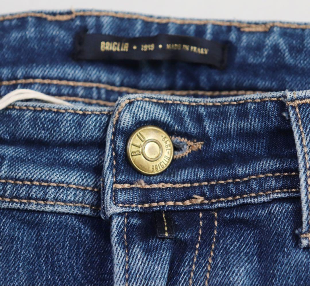《BRIGLIA 1949》未使用 伊製 ウォッシュデニムパンツ 48(W80)