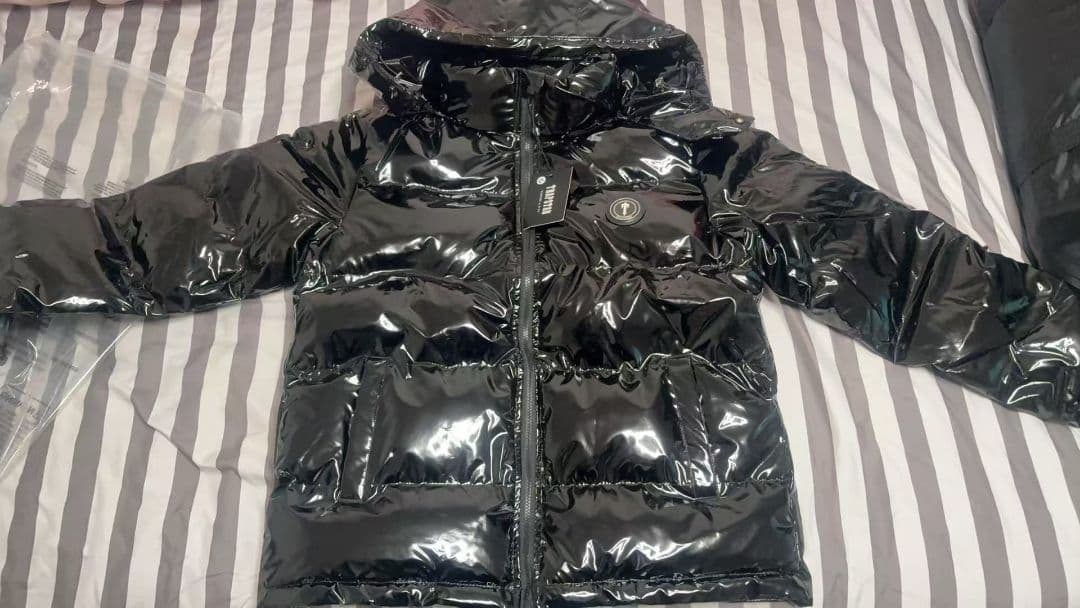Trapstar トラップスター ダウンジャケット ブラック M Trapstar London☆トラップスター Decoded Puffer Jacket ダウン