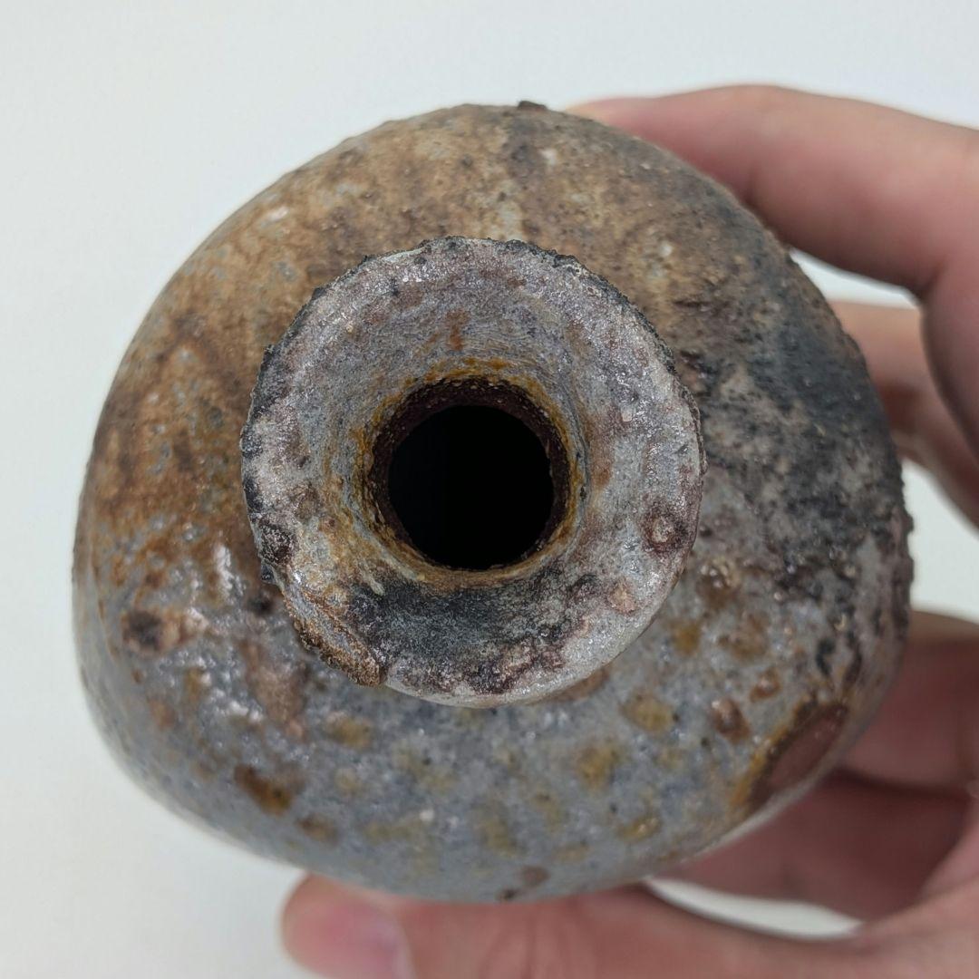 本山和泉 備前焼 窯変徳利 共箱栞 とっくり 酒器 食器 一輪挿し花入