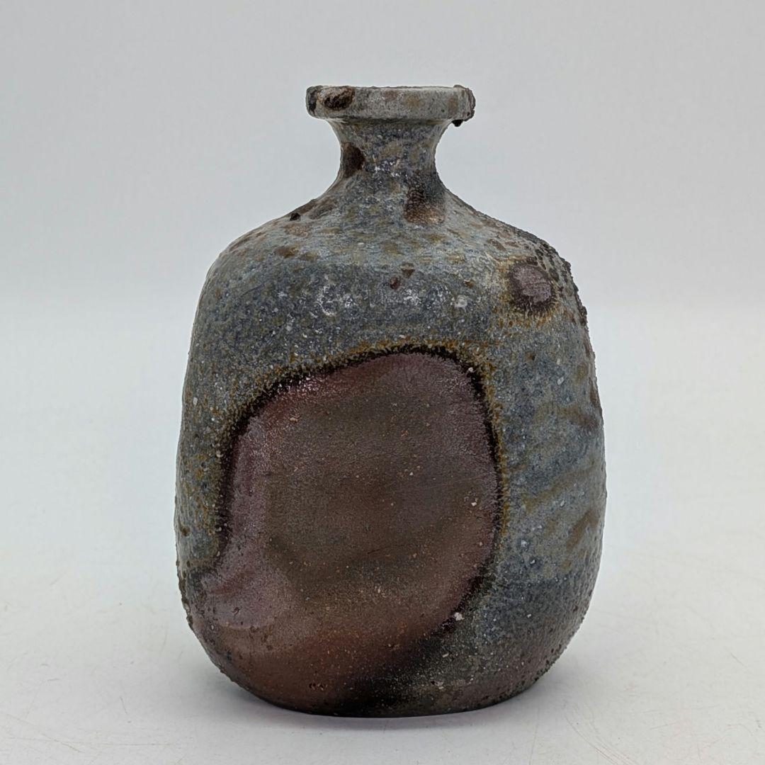 本山和泉 備前焼 窯変徳利 共箱栞 とっくり 酒器 食器 一輪挿し花入