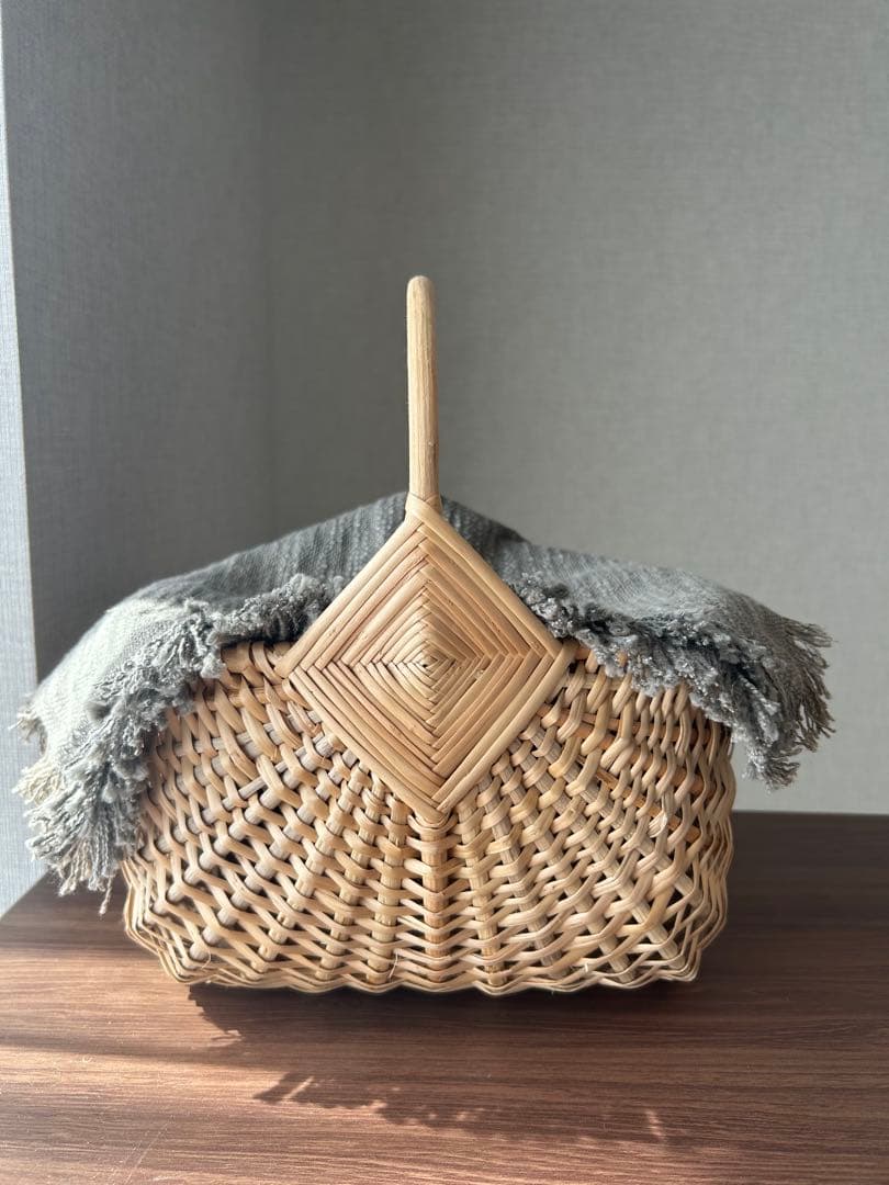 11/16削除】最終価格【新品】かご バスケットS ラトビア ナチュラル 北欧
