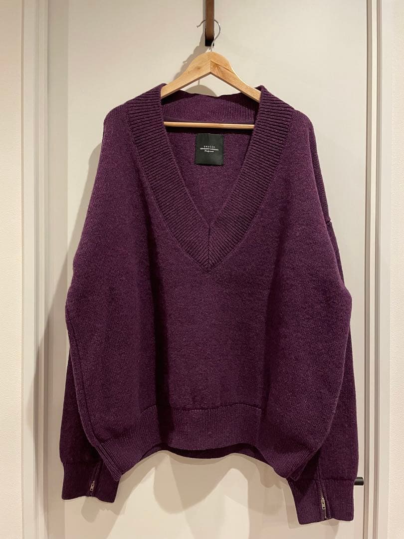 K*K様 UNUSEDアンユーズド 7G V-neck knit - メルカリ