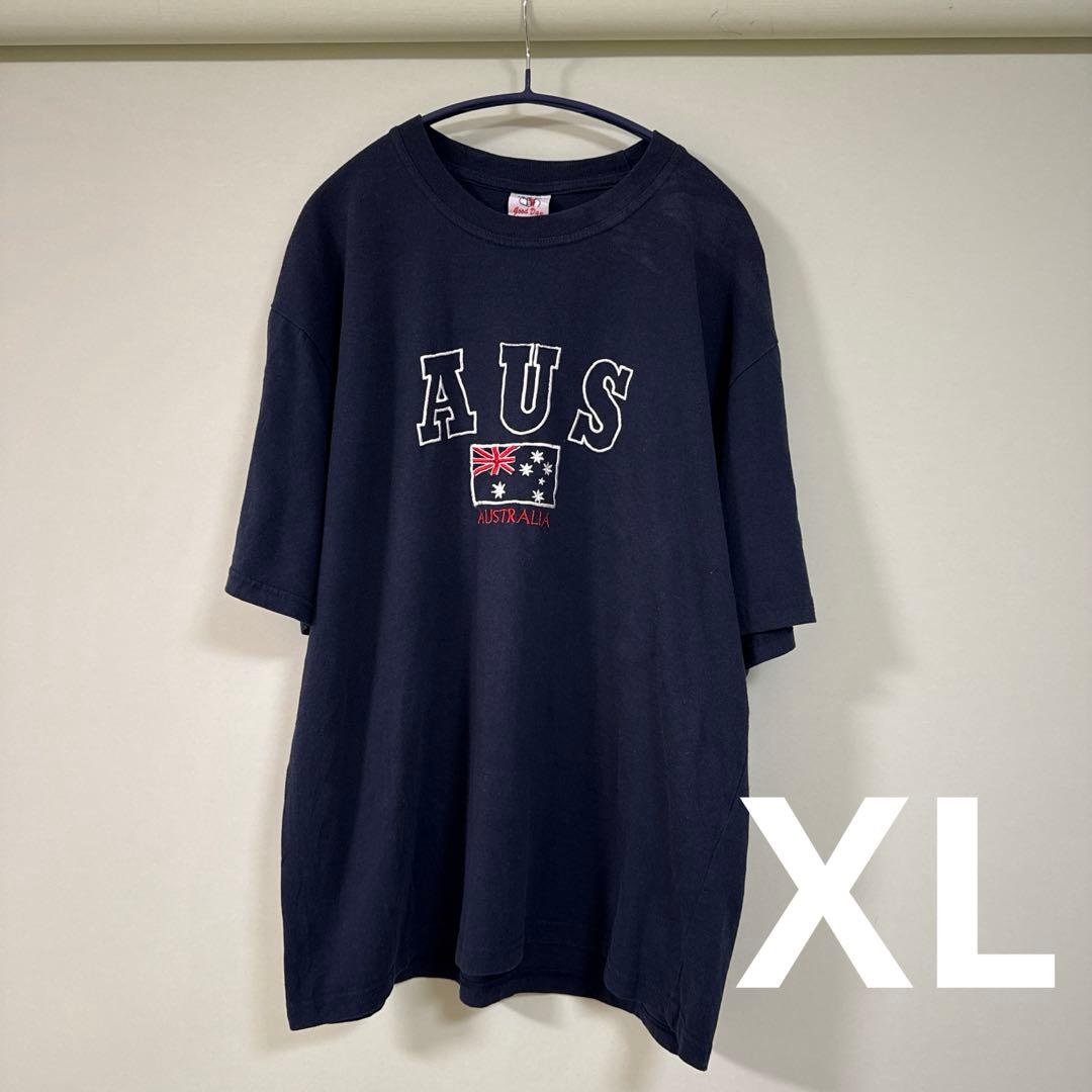 古着 半袖 Tシャツgoodday ネイビー XL オーストラリア 掘り出し物