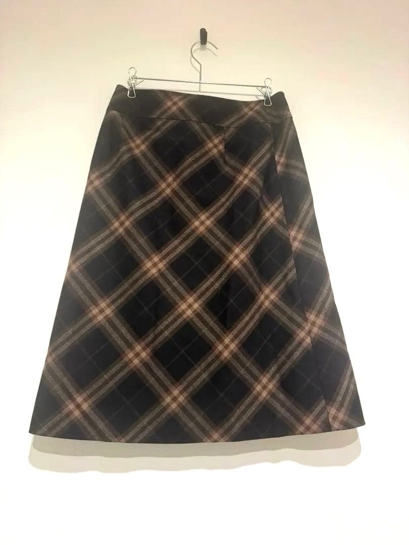 BURBERRY バーバリーロンドン ウール スカート ノバチェック サイズ36