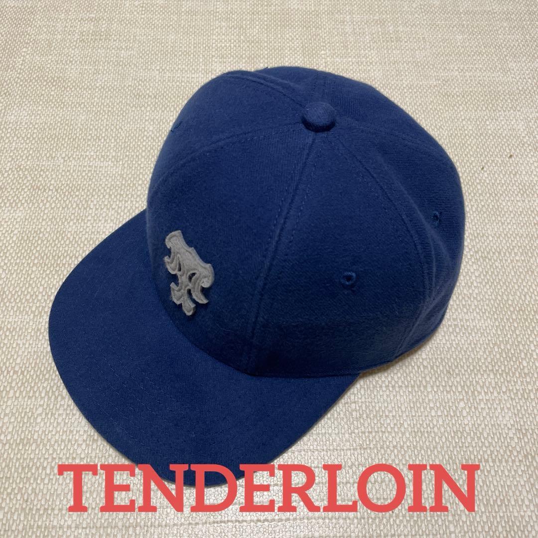 美品]TENDERLOIN テンダーローイン 6パネルキャップ フェルト 紺