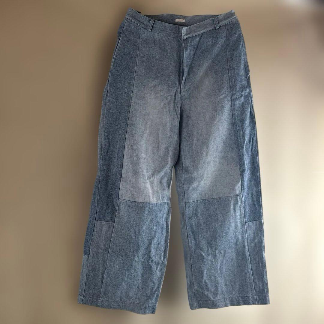 SEEALL 再構築ワイドデニム SEEALL (シーオール) [RECONSTRUCTED BUGGY DENIM] リメイク バギー