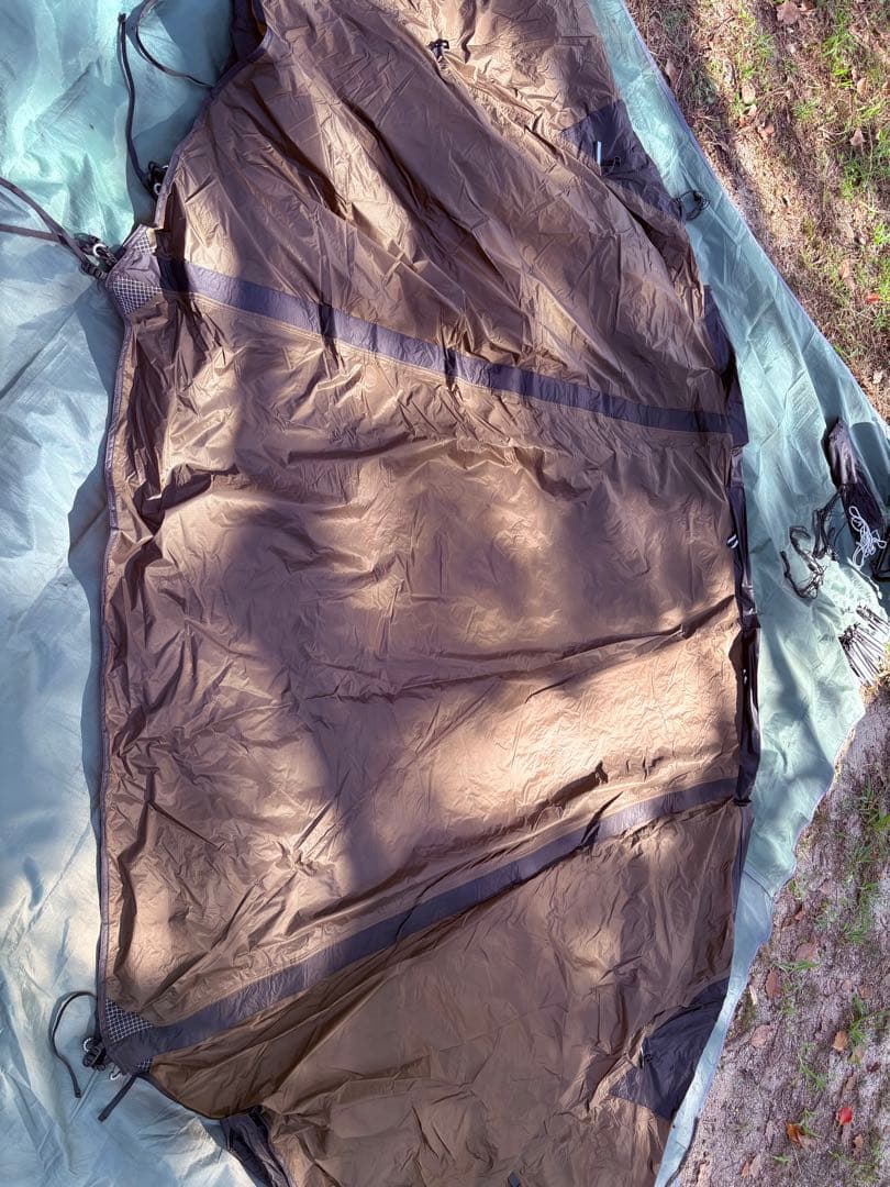 TOMOUNT NY TENT 2人軽量 テント ナイロン 2.4kg ブラウン