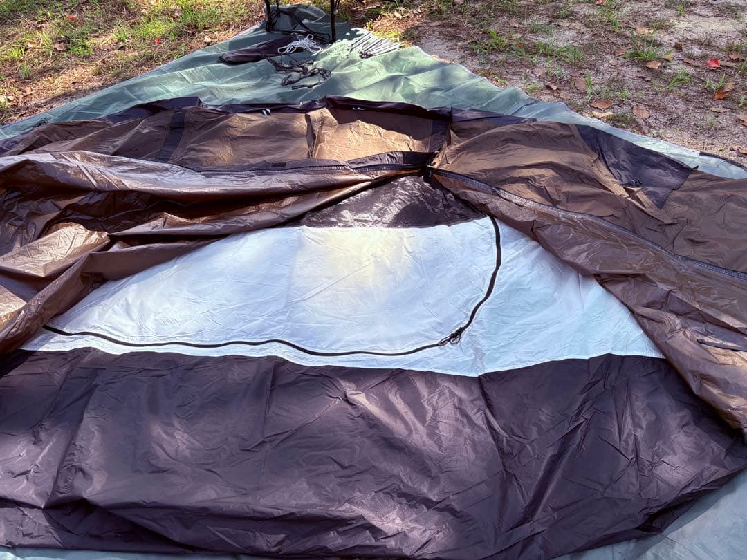 TOMOUNT NY TENT 2人軽量 テント ナイロン 2.4kg ブラウン