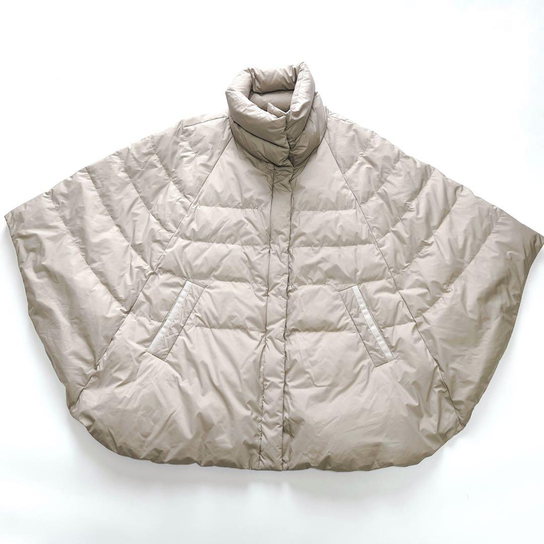 ナノユニバース×西川ダウン　スタンドポンチョ　ライトベージュ　F 楽天市場】【SALE／20%OFF】西川ダウン(R)/スタンドポンチョダウン