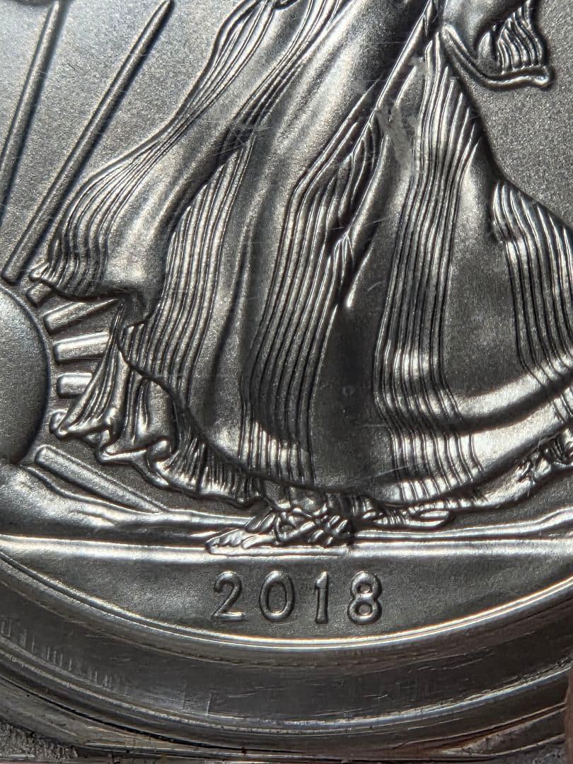 MS70)アメリカ合衆国 シルバー イーグル銀貨 2018 FS