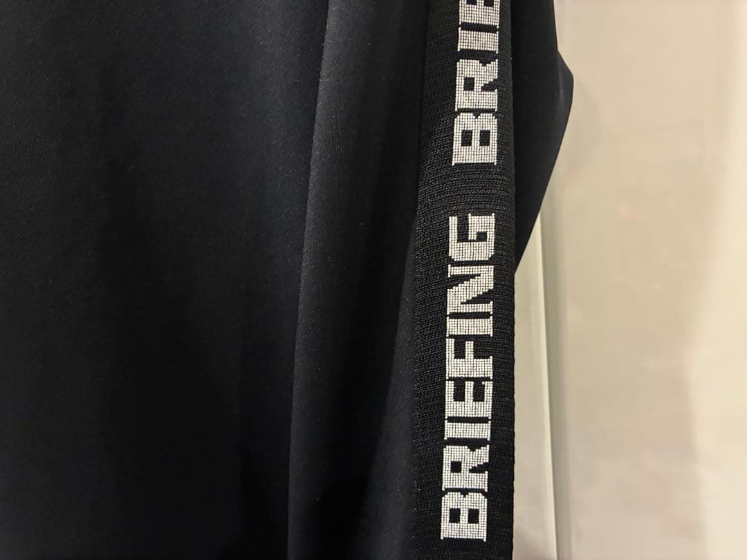 BRIEFING SIDE LINE CREWNECK BLACK XL