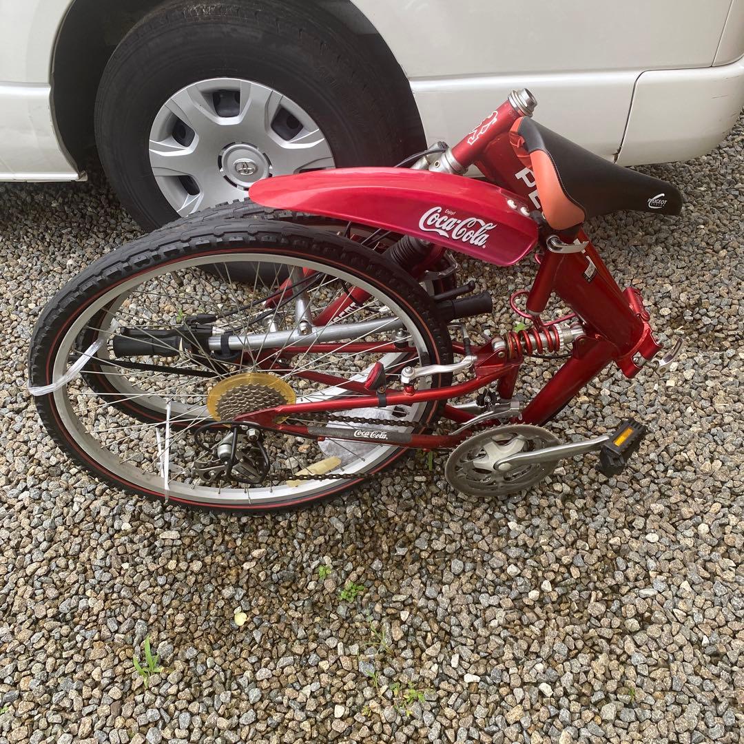 プジョー コカコーラ 折り畳み自転車 マウンテンバイク 26インチ