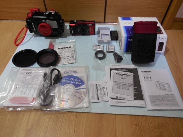 Olympus Tough TG-5デジタルカメラ・防水ケースセット 格安レンタル】【OLYMPUS】TG-5 ダイビング撮影セット 防水ケース