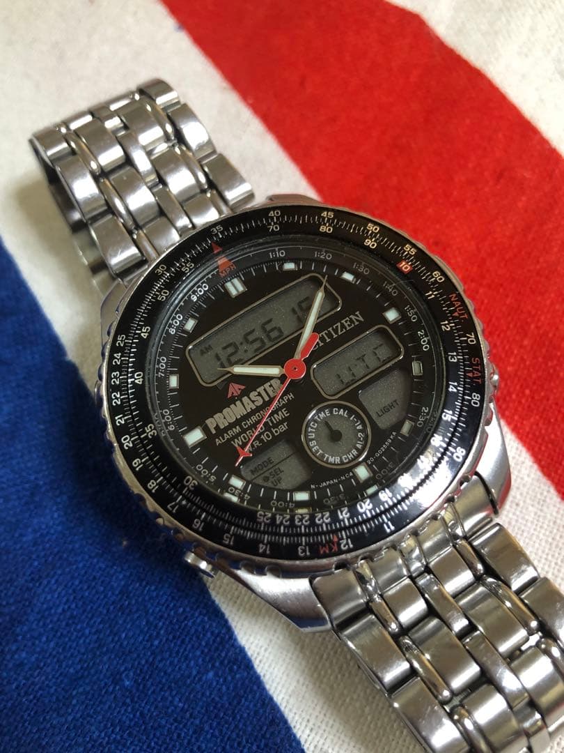 PROMASTER　デジアナ　電池交換済 楽天市場】【電池交換不要】シチズン ソーラー 時計 プロマスター