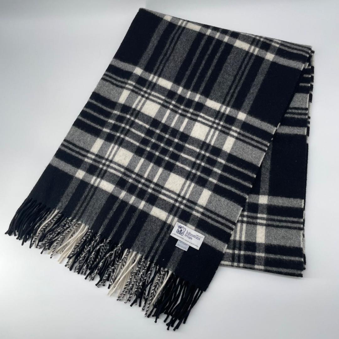 美品✨ジョンストンズ カシミヤ100% チェック 大判ストール マフラー SHIPS別注】JOHNSTONS:カシミヤチェックストール｜ SHIPS 公式サイト