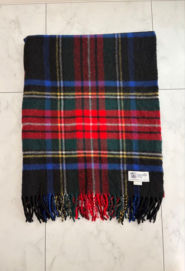 Johnstons of Elgin タータンチェックストール｜Johnstons of Elgin