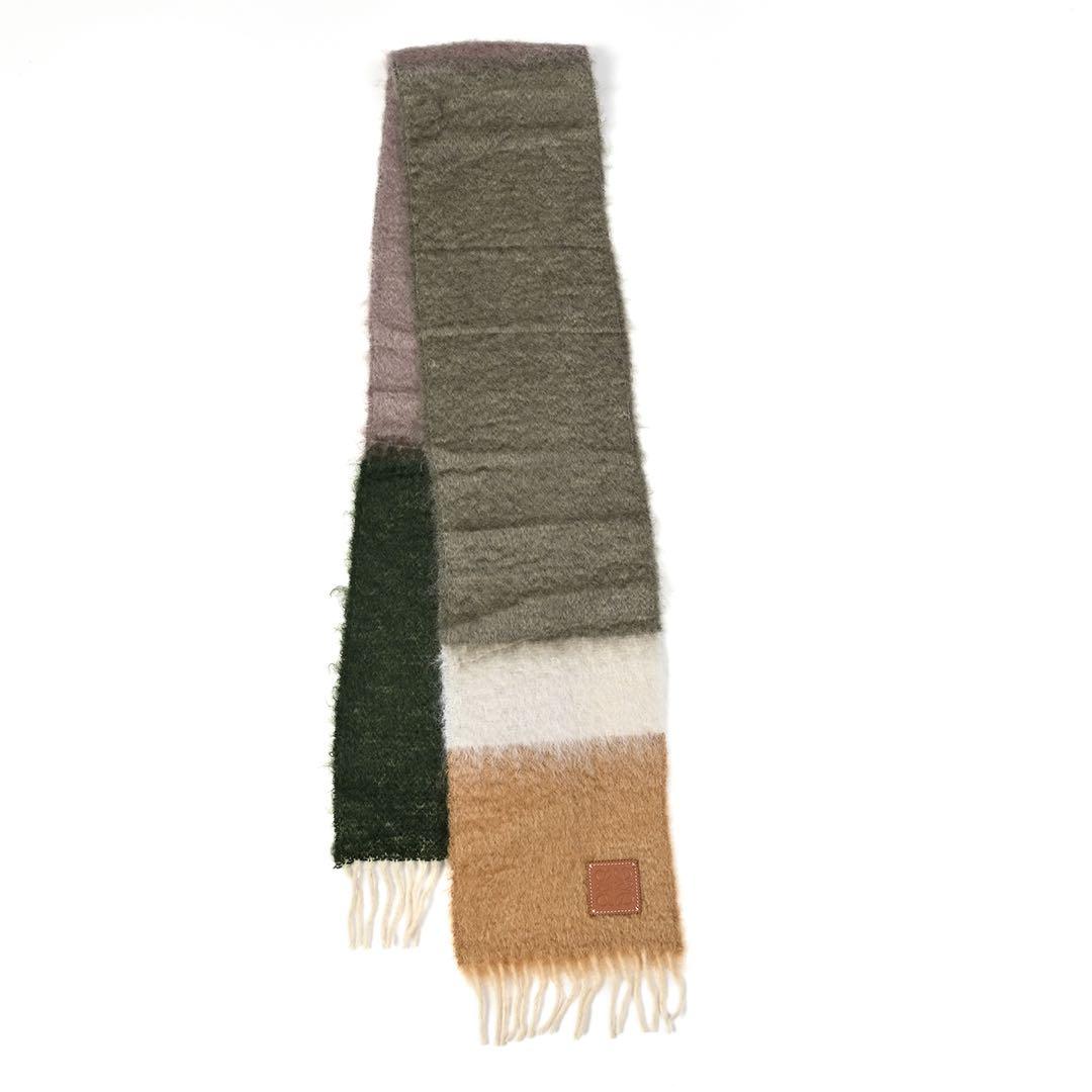 美品　ロエベ スカーフ loewe ウールモヘア　マフラー　モヘアマフラー 楽天市場】LOEWE ロエベ MOHAIR SCARF モヘア ストール マフラー