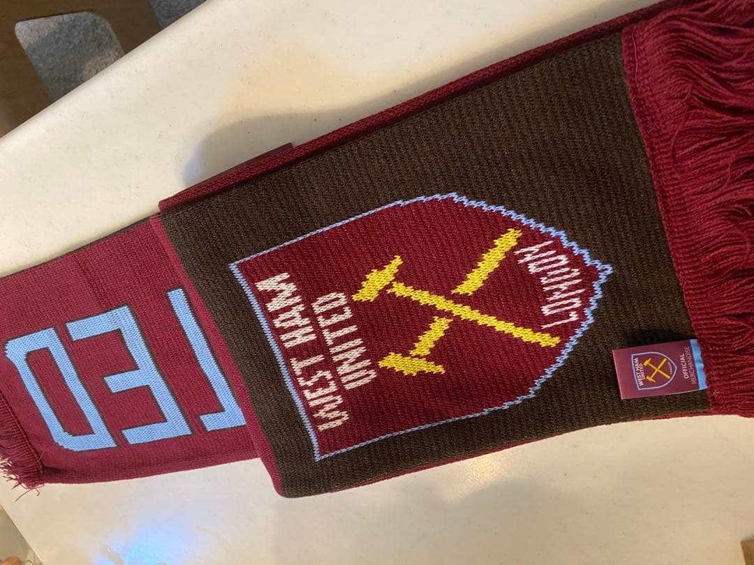 ウエストハム サッカーマフラー 田中シェンWest Ham United - メルカリ
