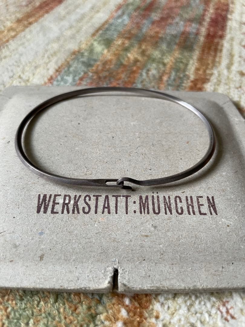 WERKSTATT MÜNCHEN Side Hook Twisted サイズL ワークスタットミュンヘン WERKSTATT:MUNCHEN bangle side hook groove
