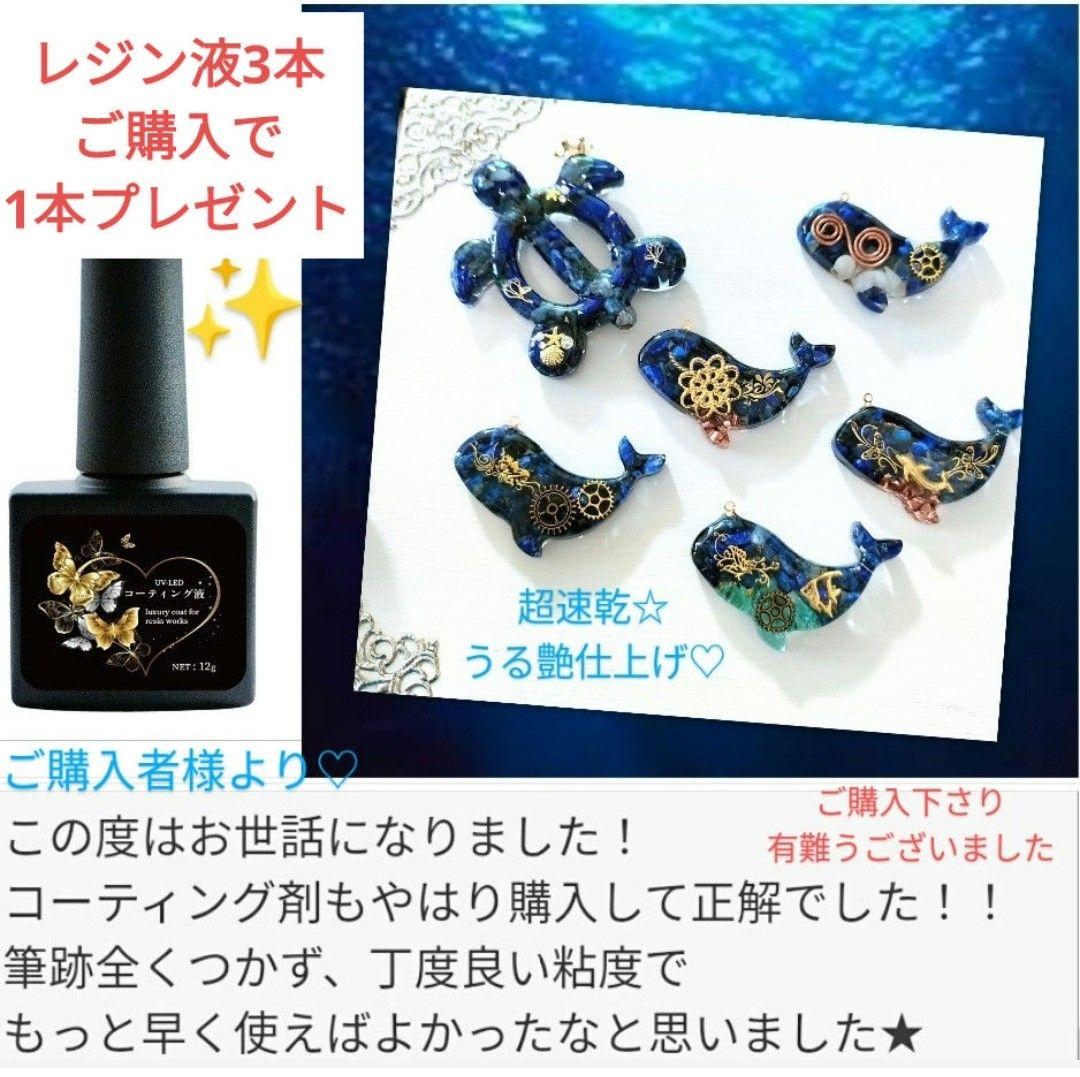 専用レジン液 シエル6本、ツキハナ2本、ソフト2本、コーティング剤つき✩.