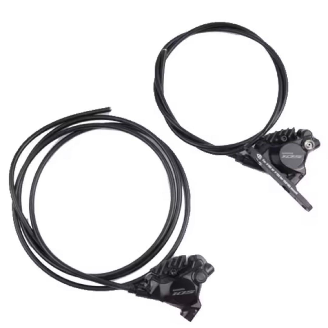 シマノ 105 BR-R7170 新品ケーブル・パッド付き　オイル封入済み シマノ 105 Jキット ST-R7120-L 左レバー/BR-R7170-R DISCキャリパー