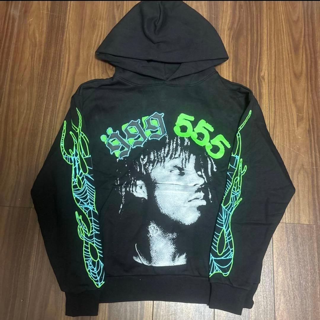 999 【Sサイズ】Sp5der X 999Club Juice Wrld Hoodie Club Juice Wrld