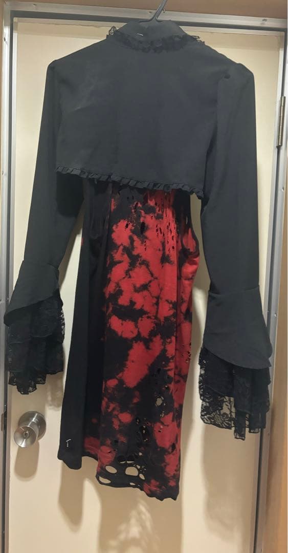 hyde着系ifディアレザークラッシュジレLGBダメージタンクボレロシャツ