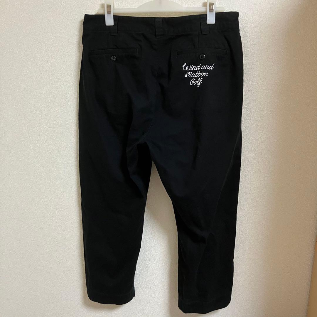 ウィンダンシーマルボンコットンパンツXLブラックMALBONWINDANDSEA