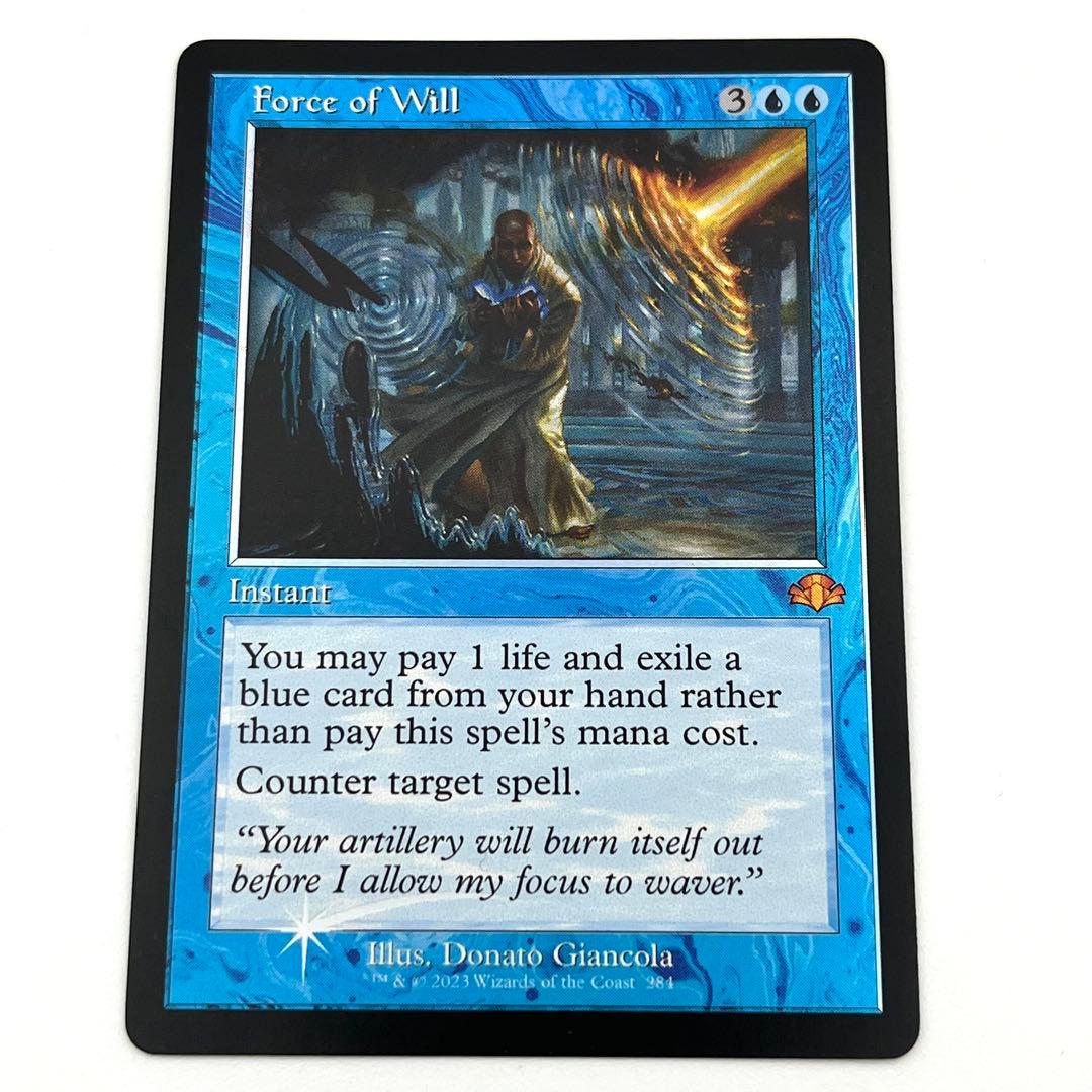 意志の力　旧枠　FOIL 英語　MTG MTG foil 英語版 意思の力 Force of Will 旧枠 ②
