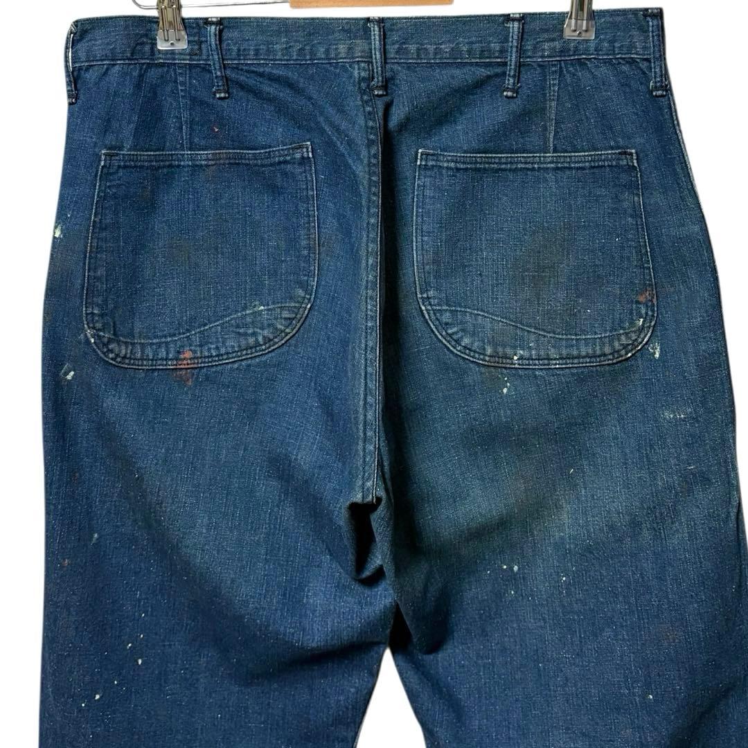 orslow US NAVYユーティリティパンツ デニム ペイントペンキ 一点物