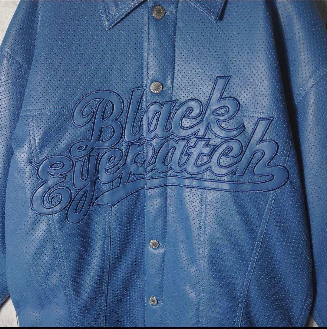 R*Y様 【美品】ブラックアイパッチ フェイク レザー ジャケット 中綿