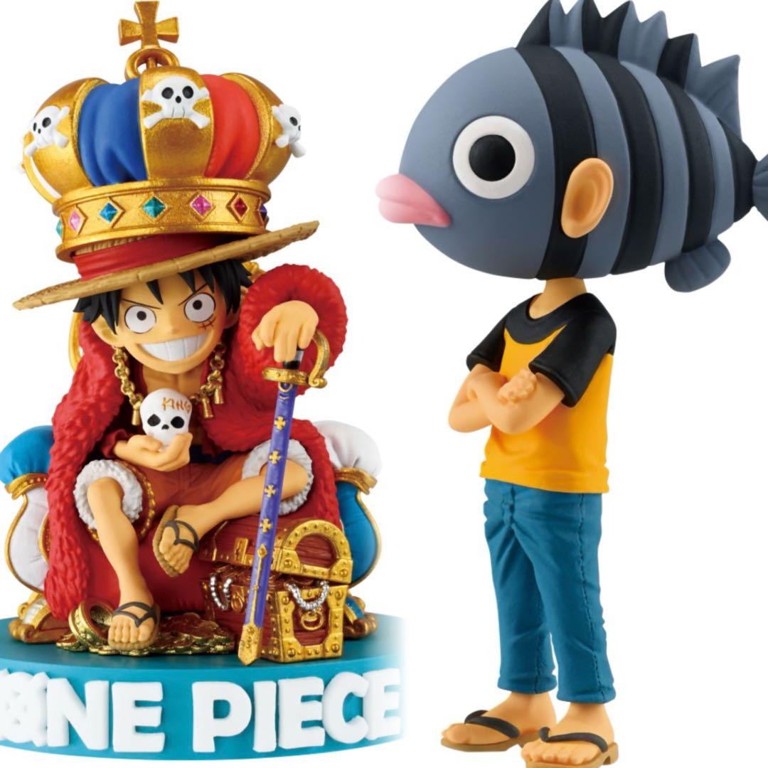 ONE PIECE BASE SHOP ルフィ 尾田栄一郎 フィギュア2点セット - メルカリ