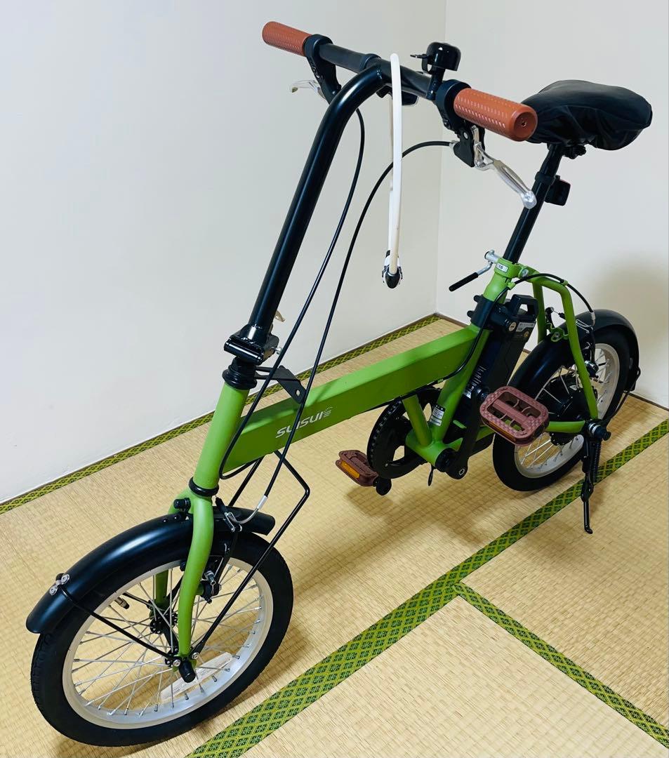 ji ji様専用】SUISUI 電動折りたたみ自転車 緑 16インチ