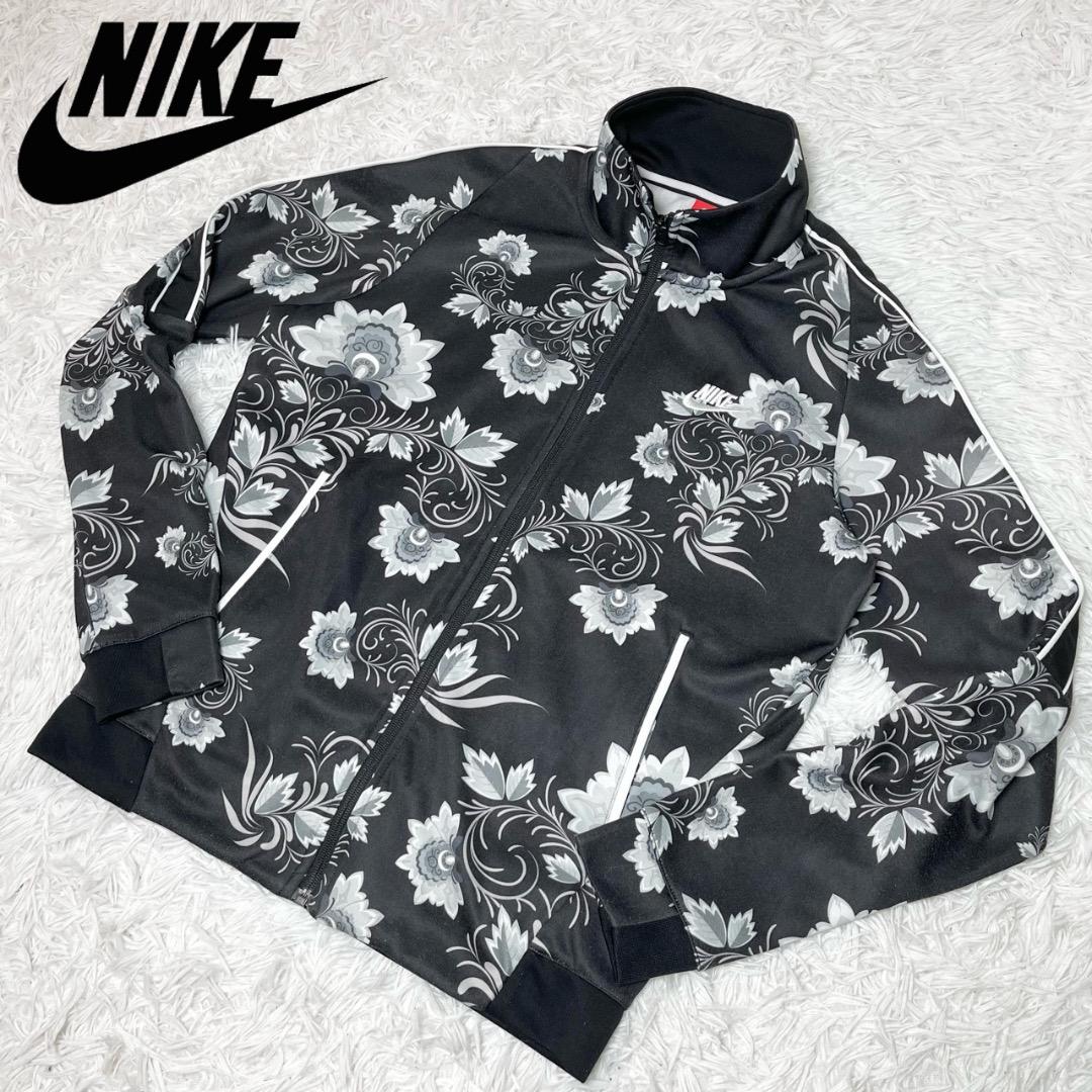 ナイキ NIKE トラックジャケット ジャージ 花柄 総柄 刺繍ロゴ