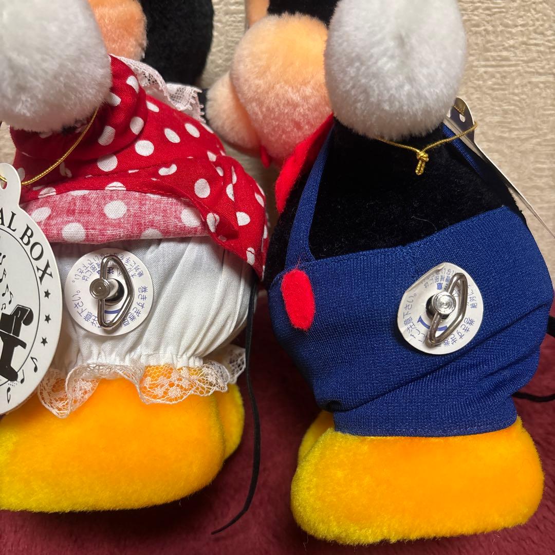 サンキョーオルゴール ディズニー ミッキー ミニー 首振り レトロ