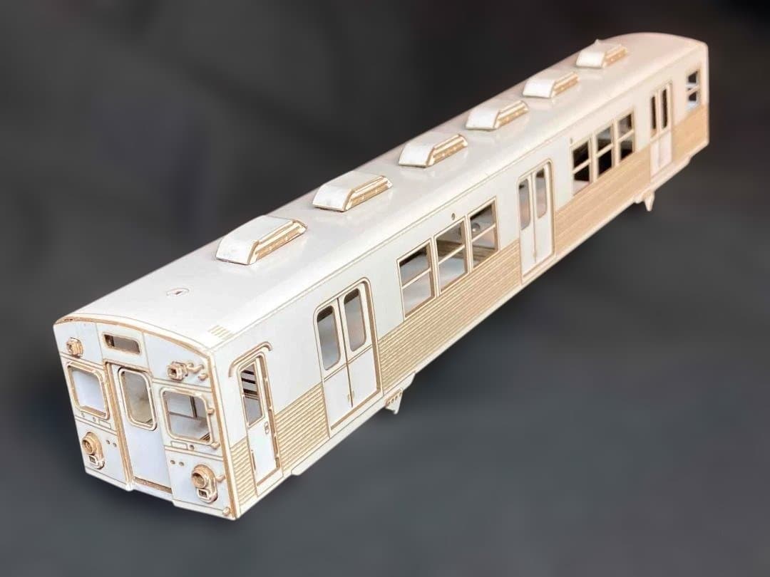 東急車輛旧7000系（2連）硬質ペーパークラフト レーザーカット済み