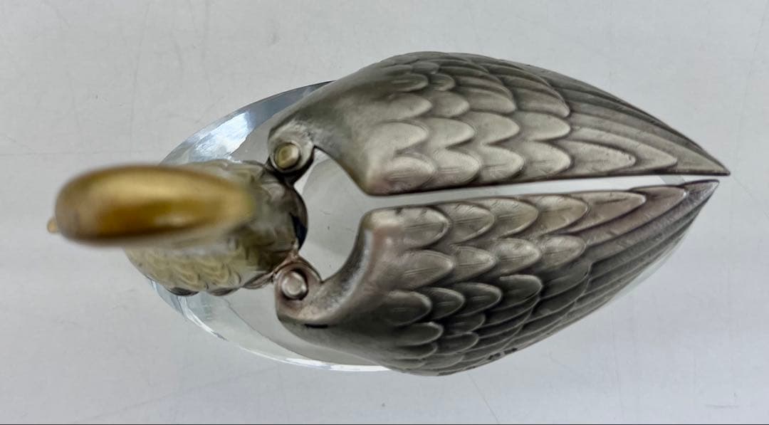 お値下げ！【中古品】銀製 オシドリの置物／専用ケース