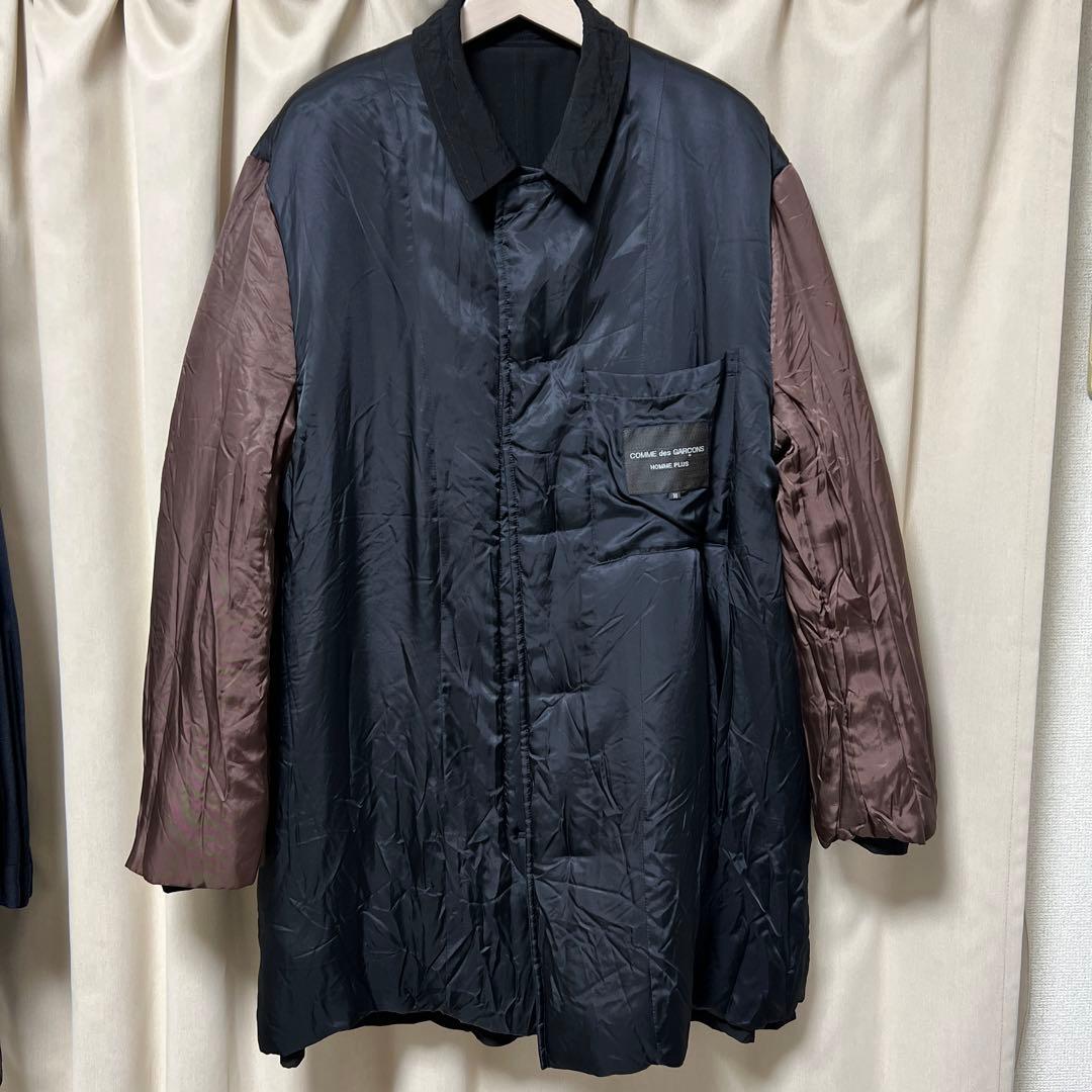 1994aw 縮絨期　コムデギャルソンオムプリュス　中綿リバーシブルコート COMME des GARCONS HOMME PLUS - 94aw 縮絨期 コムデギャルソンオム