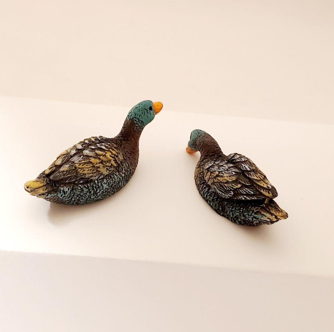 鳥の置物 ミニチュア マガモ 鴨 2種6点 鳥の雑貨 HANAKO - メルカリ